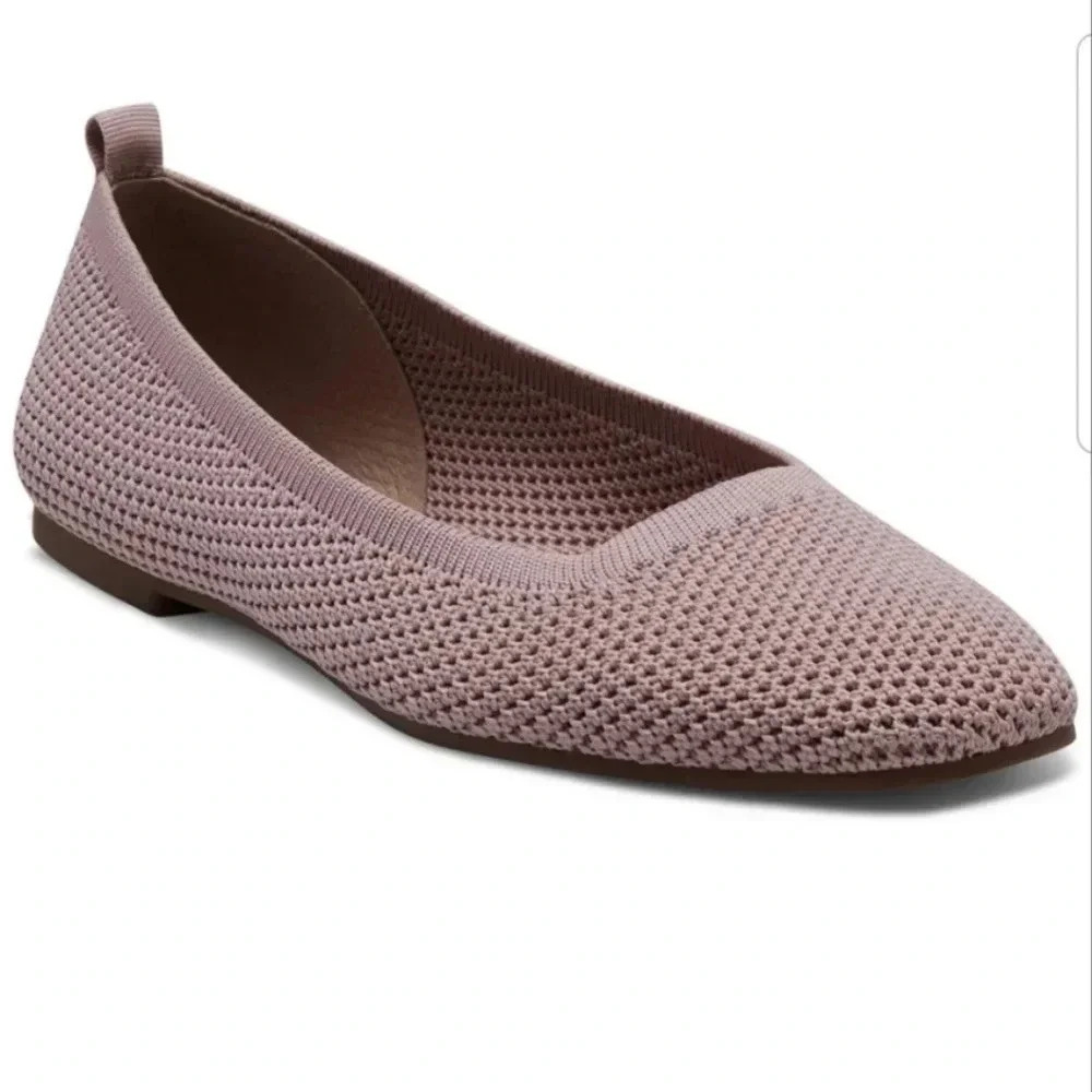 Lucky Brand Women's DANERIC Pink Lavender Ballet Flats